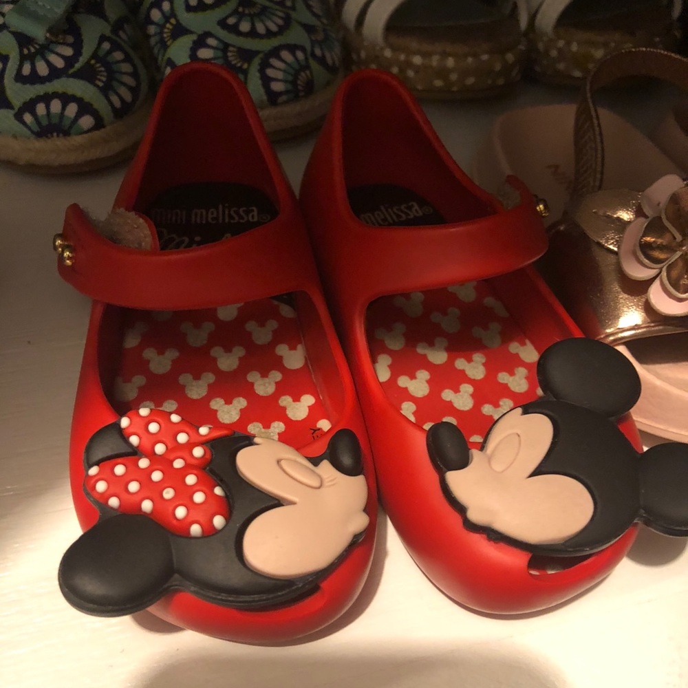 Mini Melissa Mickey and Minnie shoes